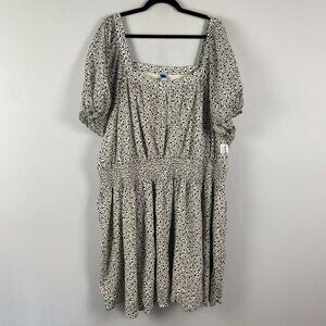 Old Navy Monochrome Floral Mini Dress